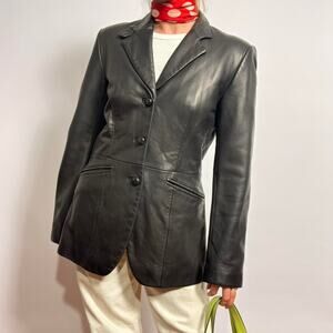 90s vintage ann taylor leather